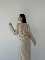 Güpür Dantel Detaylı Elbise