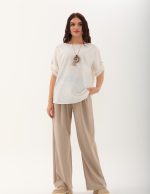 Kolyeli Yarasa Kollu Tunik