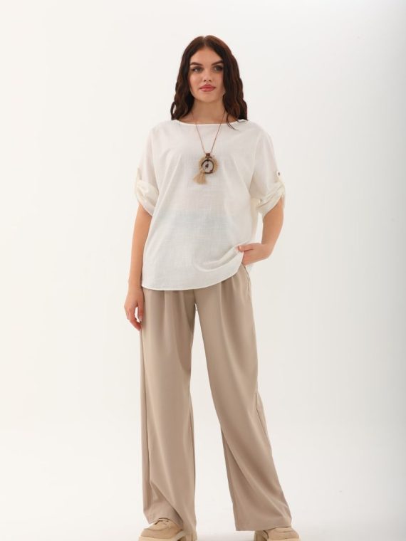 Kolyeli Yarasa Kollu Tunik