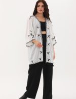 Nakış ve Püskül Detaylı Kimono