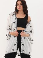 Nakış ve Püskül Detaylı Kimono