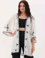 Nakış ve Püskül Detaylı Kimono