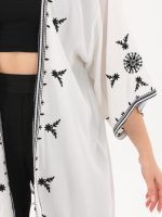 Nakış ve Püskül Detaylı Kimono