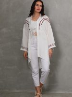 Nakış ve Püskül Detaylı Uzun Kimono