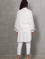 Nakış ve Püskül Detaylı Uzun Kimono