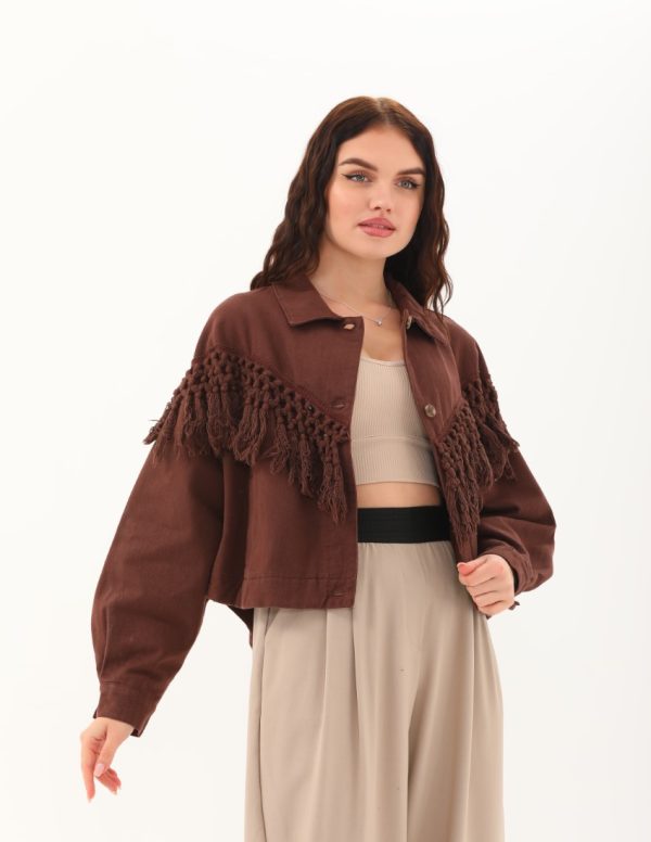 Püskül Detaylı Ceket