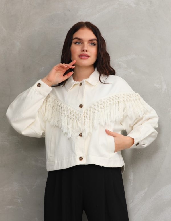 Püskül Detaylı Ceket