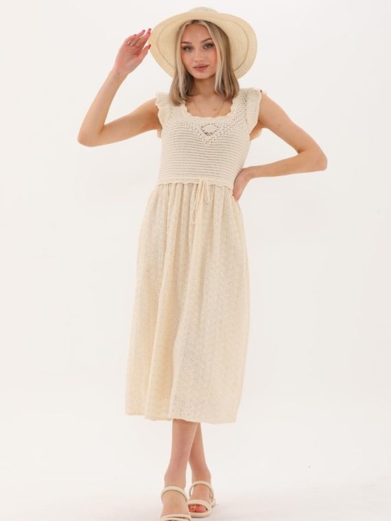 Robası Nakışlı Elbise