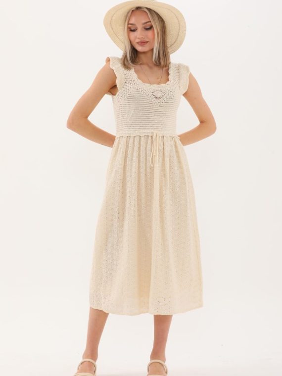 Robası Nakışlı Elbise