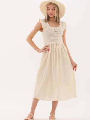 Robası Nakışlı Elbise