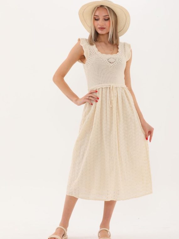 Robası Nakışlı Elbise