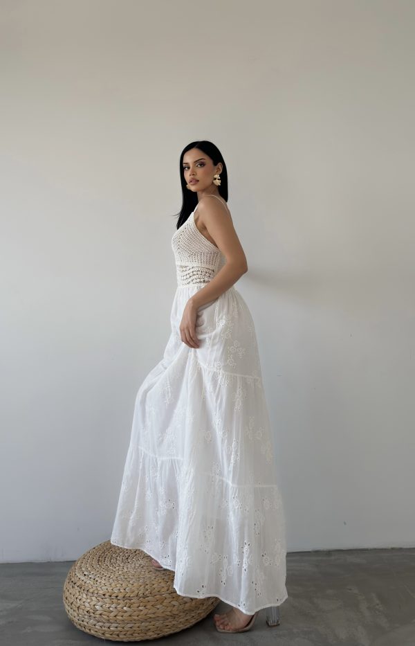 Robası Triko Askı Detaylı Elbise