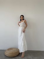 Robası Triko Askı Detaylı Elbise