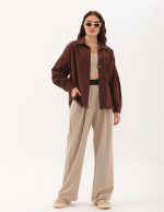 Sırt Detayı Etnik Şeritli Gömlek