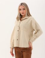 Sırt Detayı Etnik Şeritli Gömlek