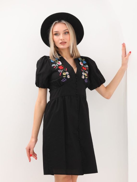 Robası Nakışlı Elbise