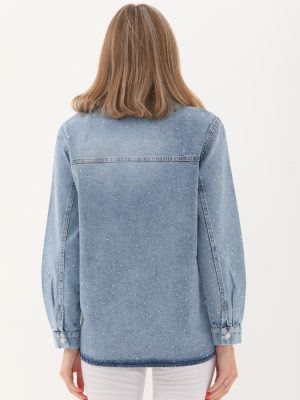 Taşlı Kot Gömlek (4)