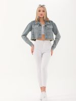 Yakası ve Robası Taşlı Cep Kapağı Zincirli Ceket