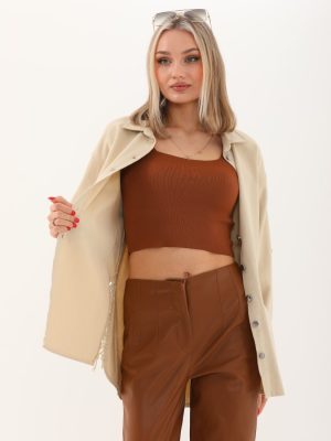 Yandan Bağcıklı Gömlek