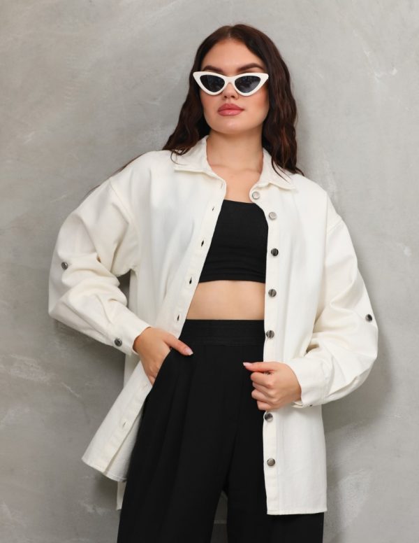 Yandan Bağcıklı Gömlek