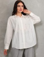 Yapıştırma Taş Detaylı Gömlek