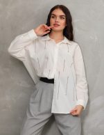 Yapıştırma Taş Detaylı Gömlek