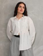 Yapıştırma Taş Detaylı Gömlek