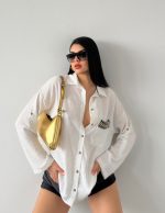 Cep Kapağı Etnik Desenli Gömlek