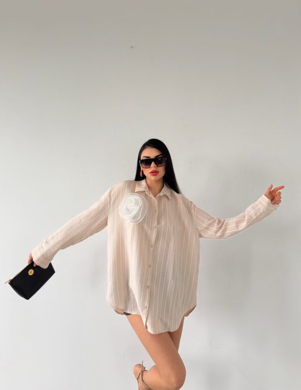 Çizgi Desen Gömlek