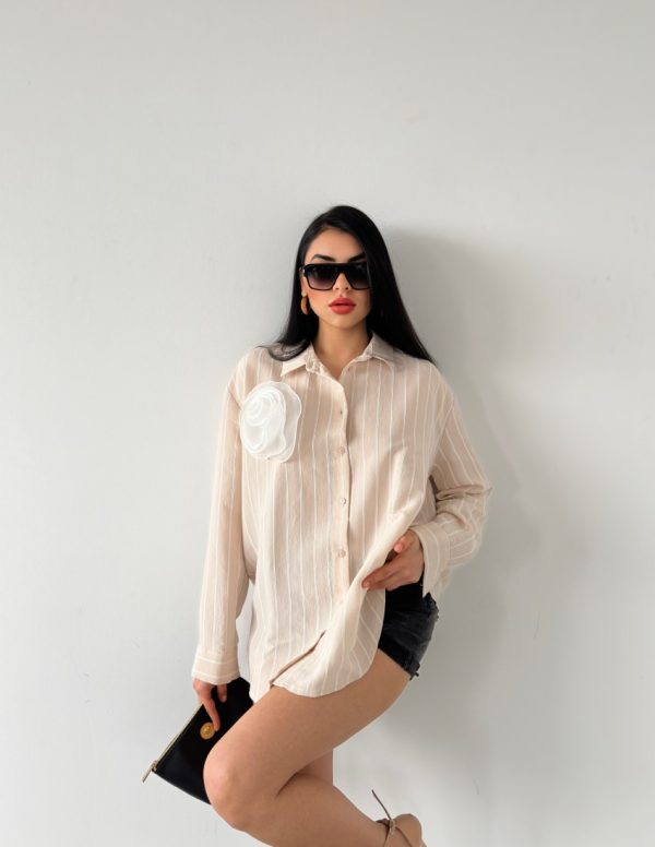 Çizgi Desen Gömlek
