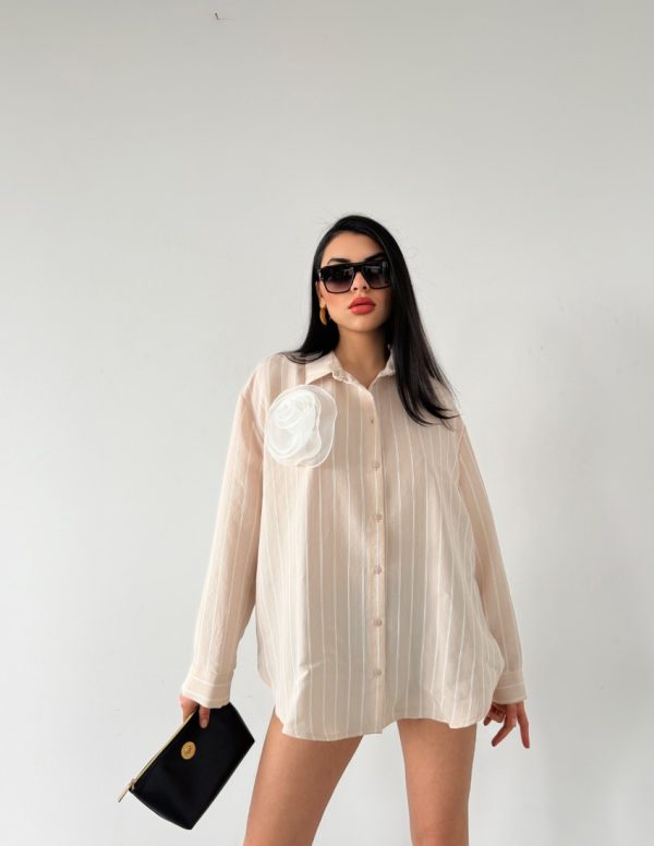 Çizgi Desen Gömlek