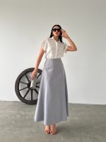 Düşük Kollu Vual Güpür Bluz