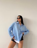 Garnili Çizgili Gömlek