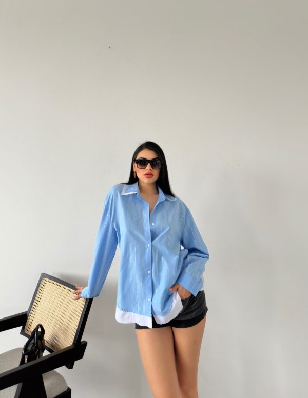 Garnili Çizgili Gömlek