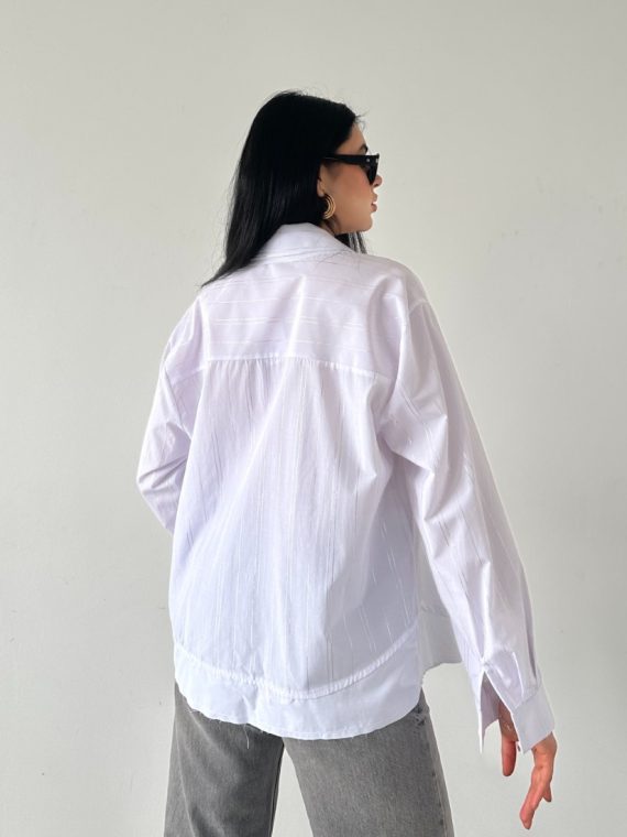 Garnili Çizgili Gömlek