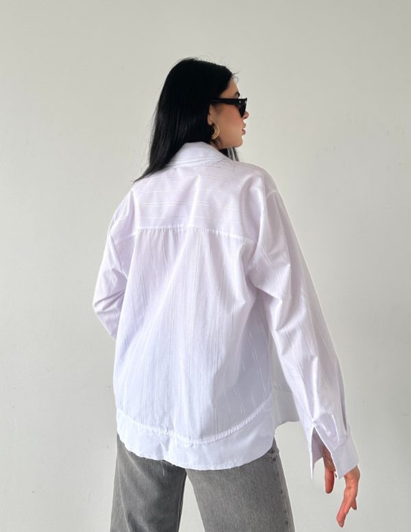 Garnili Çizgili Gömlek