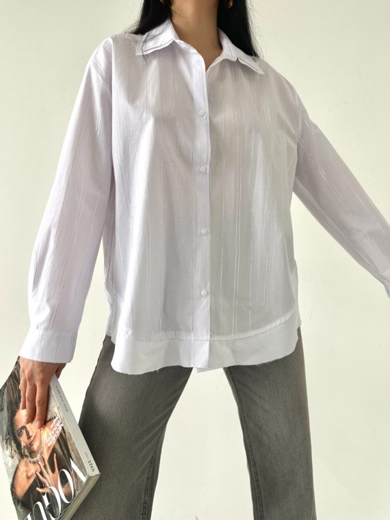 Garnili Çizgili Gömlek