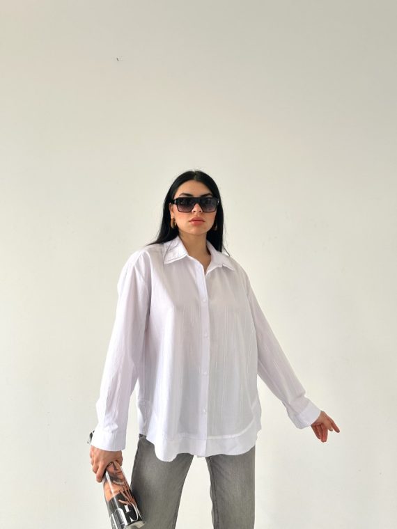 Garnili Çizgili Gömlek