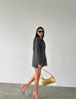 Önden Düğmeli Cepli Ceket