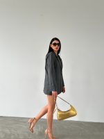 Önden Düğmeli Cepli Ceket