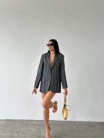 Önden Düğmeli Cepli Ceket