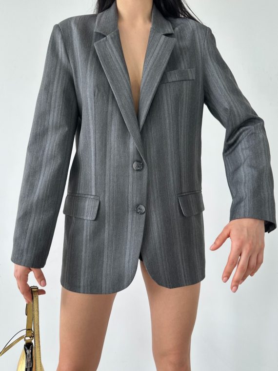 Önden Düğmeli Cepli Ceket