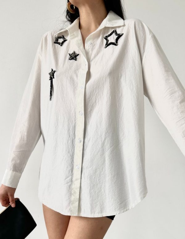 Yıldız İşlemeli Gömlek