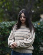 Balon Kol Çizgili Yumoş Kazak