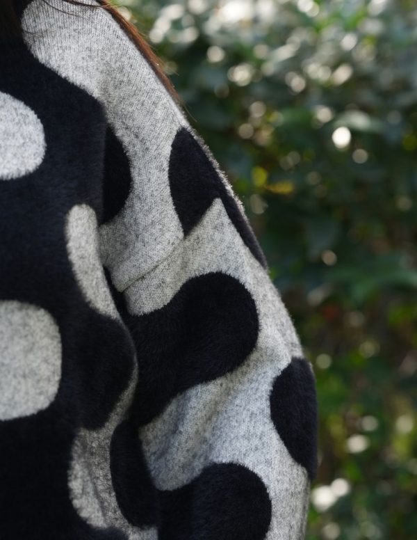 Bisiklet Yaka Jakarlı Kazak