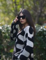 Bisiklet Yaka Jakarlı Kazak