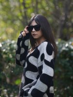 Bisiklet Yaka Jakarlı Kazak