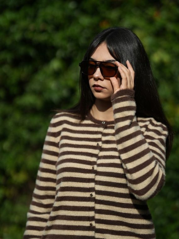 Çizgili Yumoş Hırka