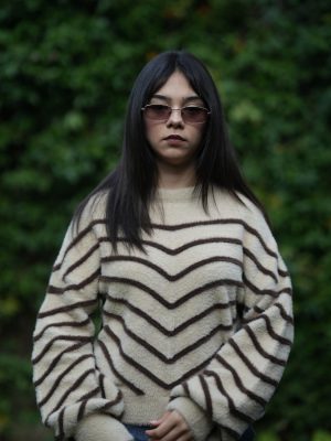 Verev Çizgili Yumoş Kazak