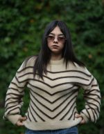 Verev Çizgili Yumoş Kazak